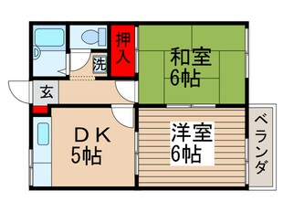 ラフォ－レ国立Ａの物件間取画像